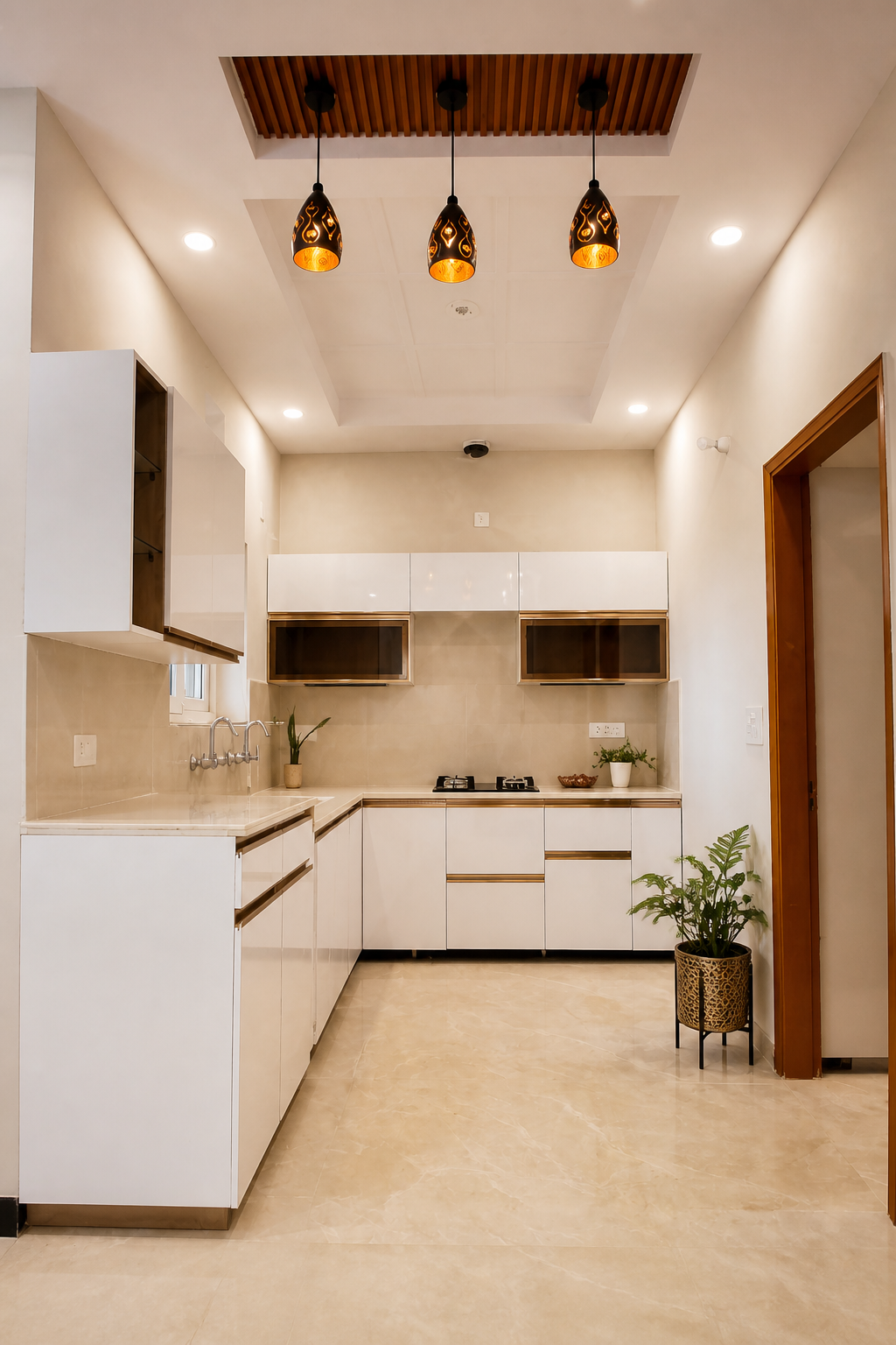 Modular kitchen at Bhago Majra ongoing project